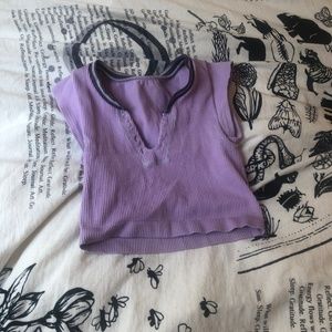 Urban Outfitters go for gold tank top size XS/S in purple, black and white
